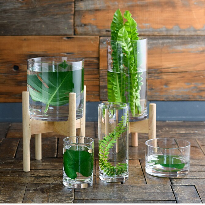 FOYER ホワイエ PVシリンダー 直径20cm×高さ30cm 