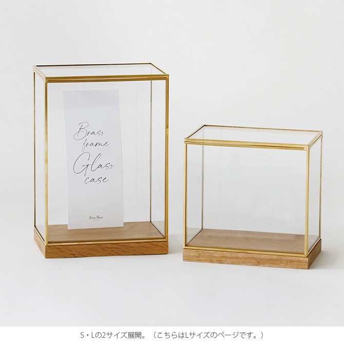 Horn Please ホーン プリーズ BRASSフレーム ディスプレイボックス ワイド L