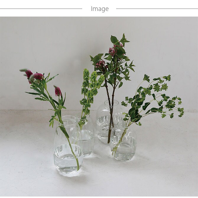 Horn Please ホーン プリーズ リューズガラス ブロードライン フラワーベース ジェルム L 