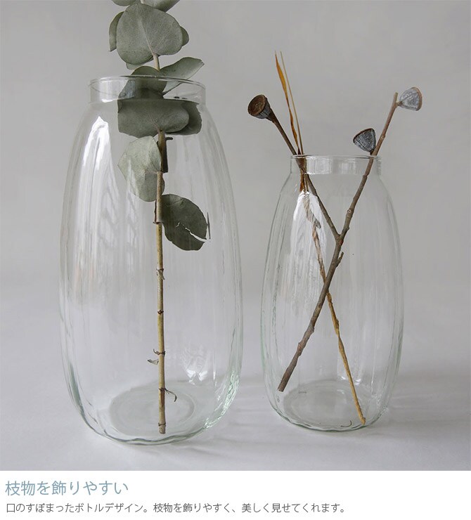 Horn Please ホーン プリーズ リューズガラス ブロードライン フラワーベース トロン L 