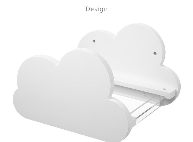 MYZOO マイズー Moku キャットステップ ホワイト 猫 キャットステップ キャットウォーク 壁付け 壁掛け 雲 木製 透明 MY ZOO 北欧