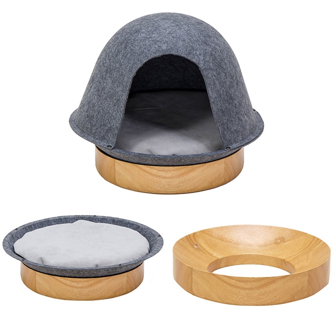 Fumi フミ ペットの家 猫用 犬用 ペットベッド ベッド ハウス 屋根付き 猫ハウス 猫ベッド おしゃれ