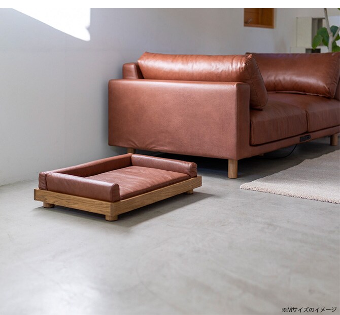 Fumi フミ ペットのベッド Sサイズ  犬用 猫用 ペットベッド ベッド 洗える ペットソファ レザー調 レザー風 革風  