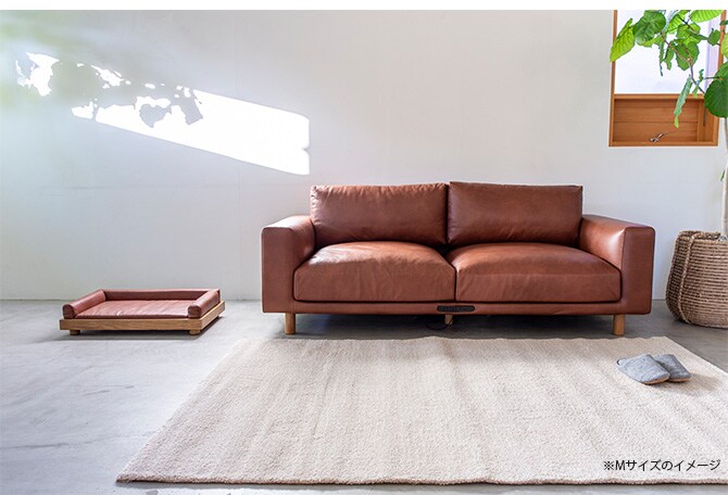 Fumi フミ ペットのベッド Sサイズ  犬用 猫用 ペットベッド ベッド 洗える ペットソファ レザー調 レザー風 革風  