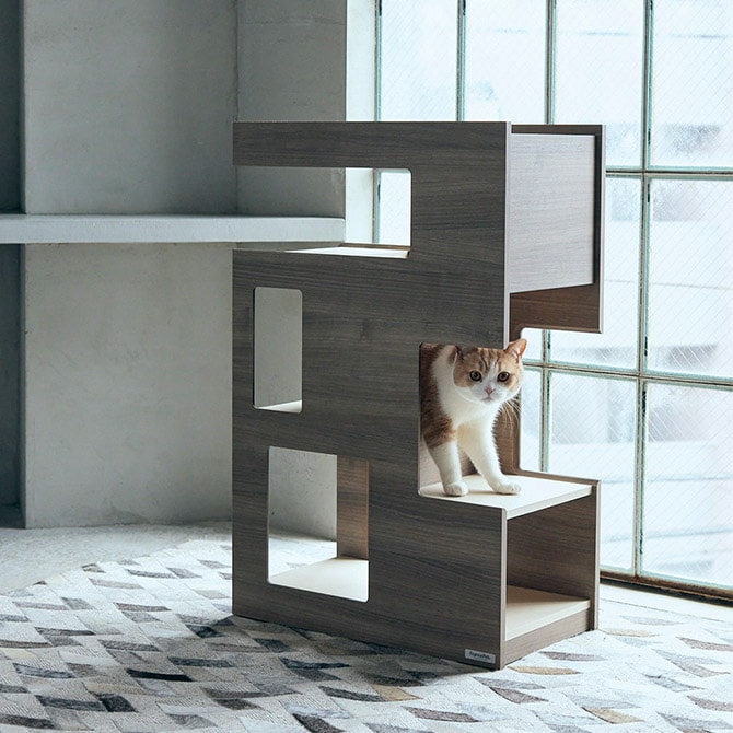 FrancePet フランスペット PE04 キャットタワー パーテーション 猫用 キャットタワー 棚 ラック パーテーション 仕切り 本棚 おしゃれ