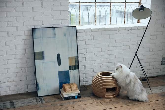 FrancePet フランスペット PE05 ねこハウス まり 猫用 猫ベッド ペットベッド ハウス 猫ハウス 木製 ボール型 おしゃれ