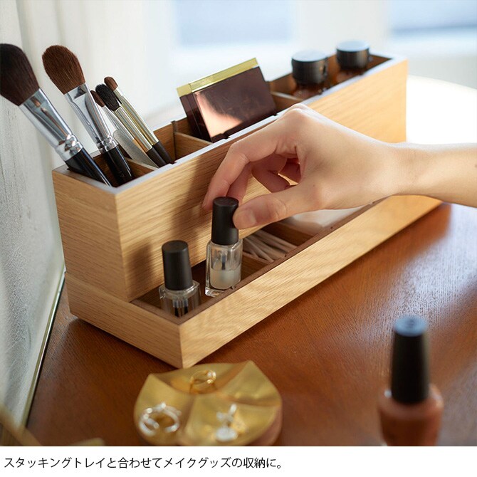 Horn Please ホーン プリーズ OAK WOOD パーテーション ケーブルBOX  ケーブルボックス 収納 木製 おしゃれ 北欧 卓上 スタッキング オーク インテリア 家具  