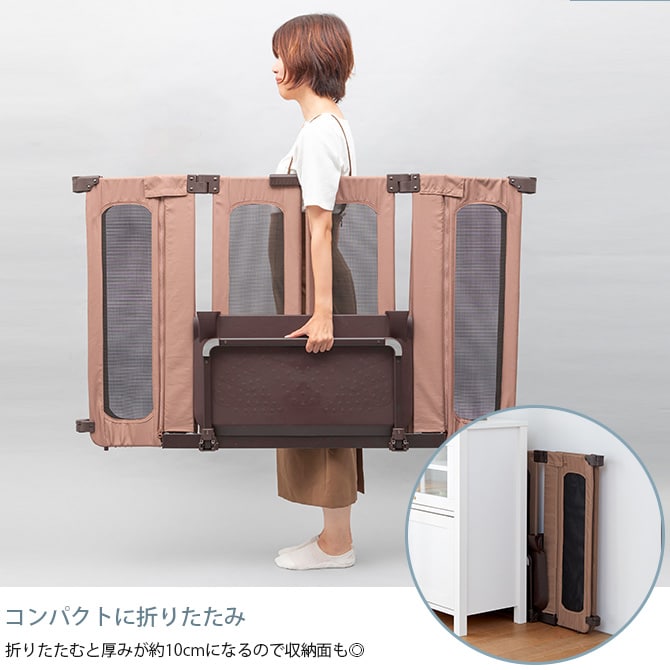 PET SELECT ペットセレクト ペットおくだけとおせんぼ ウォークスルー L 犬 ゲート フェンス メッシュ 便利 置くだけ 簡単設置 開けやすい