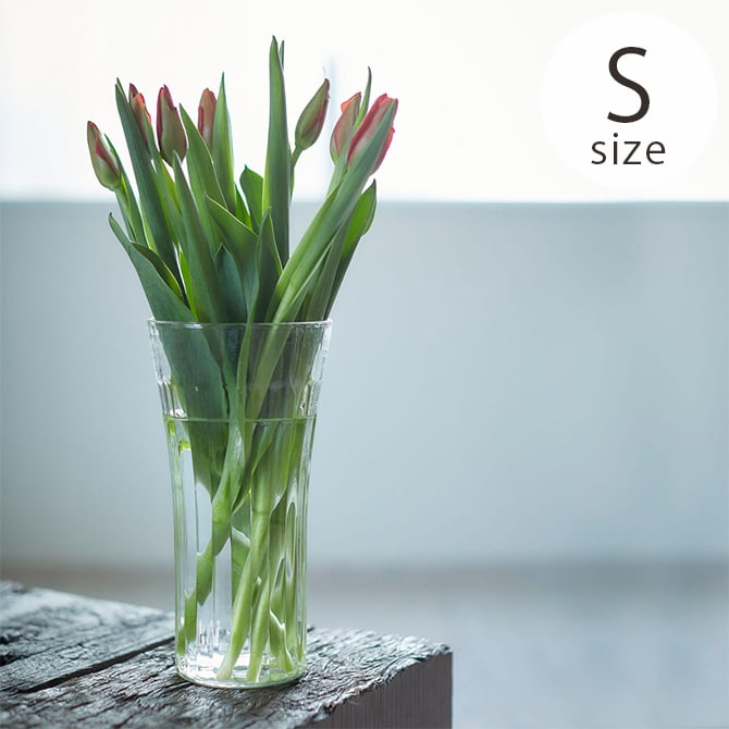 Horn Please ホーン プリーズ リューズガラス ワイズライン フラワーベース マンス S 