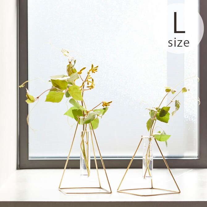 Horn Please ホーン プリーズ BRASS フラワースタンド W/GLASS L 