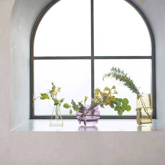 Horn Please ホーン プリーズ BRASS フラワースタンド W/GLASS L 