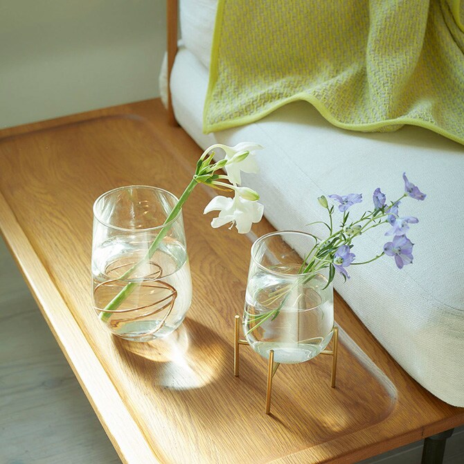 Horn Please ホーン プリーズ リューズガラス フラワーベース オヴァル S 