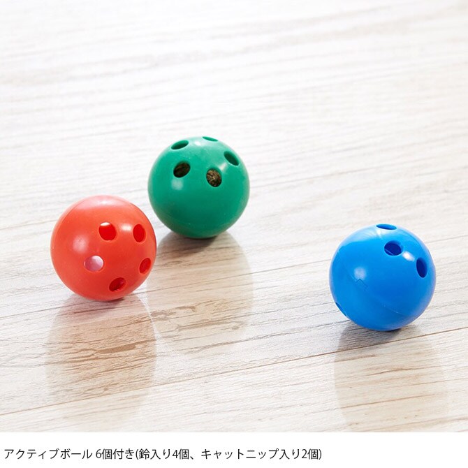 nyancoroby ニャンコロビー MEGA WAVE 猫 猫用 爪とぎ おもちゃ 鈴 ボール スクラッチャー 大きい