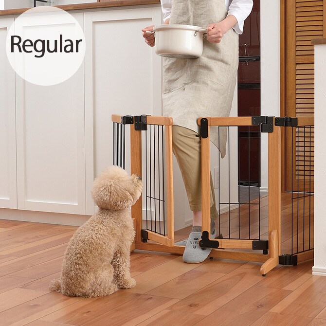 Richell リッチェル 木製おくだけスイングペットゲート レギュラー  犬 犬用 ペット 超小型犬 小型犬 ペットゲート 侵入防止扉 ペットフェンス ドッグゲート  