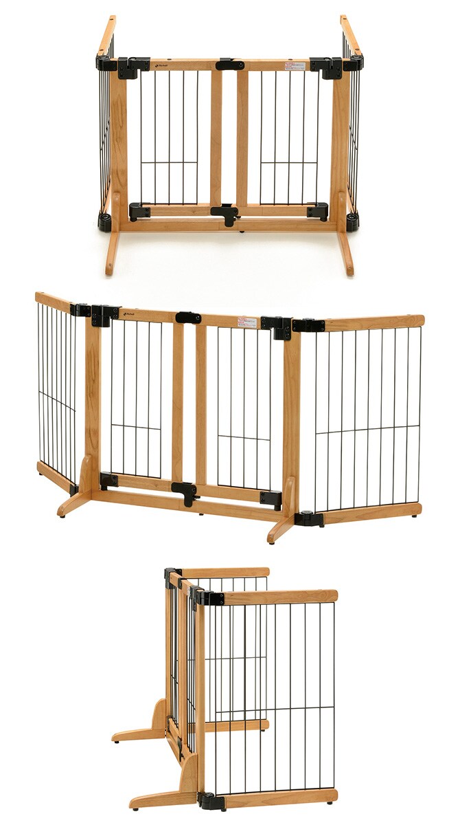 Richell リッチェル 木製おくだけスイングペットゲート レギュラー  犬 犬用 ペット 超小型犬 小型犬 ペットゲート 侵入防止扉 ペットフェンス ドッグゲート  