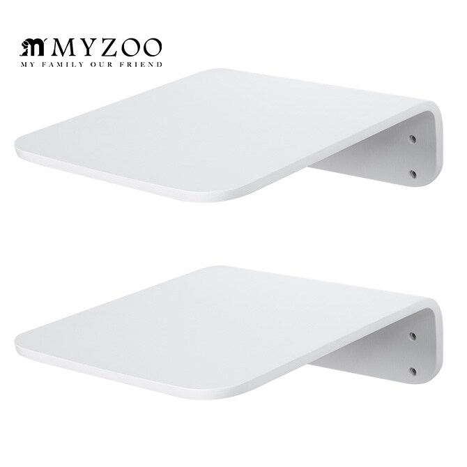 MYZOO マイズー Lack M キャットステップ ラック M ホワイト 2枚セット 猫 キャットステップ キャットウォーク 壁付け 壁掛け 木製 シンプル MY ZOO 北欧