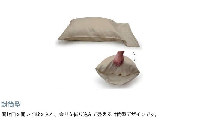 Fab the Home ファブザホーム ピローケース Ｍ ファインリネン ワンウォッシュ 