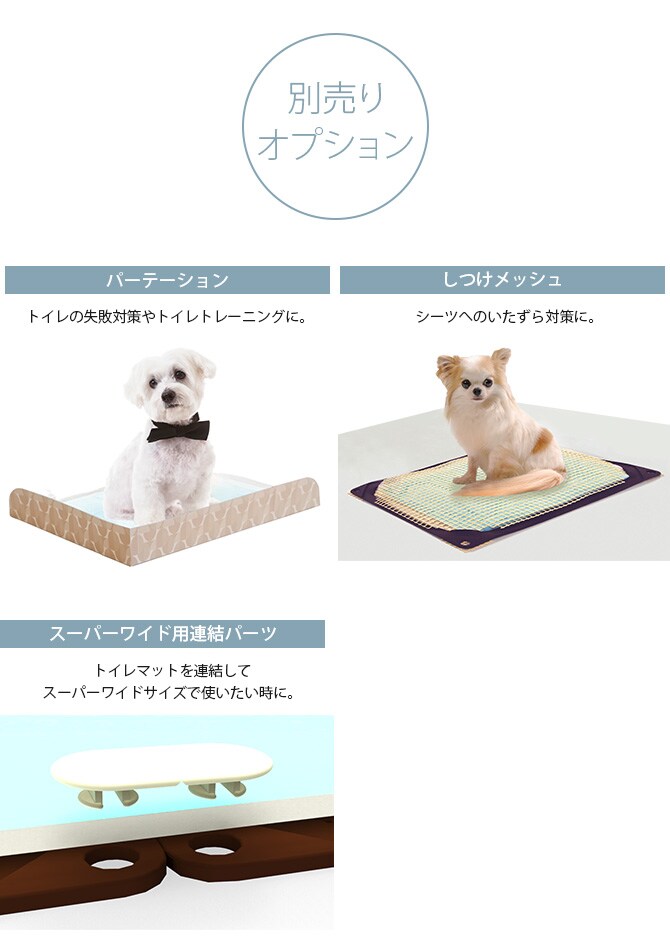 HARIO ハリオ ワンコトイレマットＪ ワイド  犬用 トイレ トイレマット ドッグトイレ ワイドサイズ 薄型 立て掛け L字 トイレトレーニング 屋内  