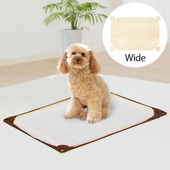 HARIO ハリオ ワンコトイレマット しつけメッシュ ワイド 犬用 トイレ メッシュ トイレマット用 ワイドサイズ いたずら防止