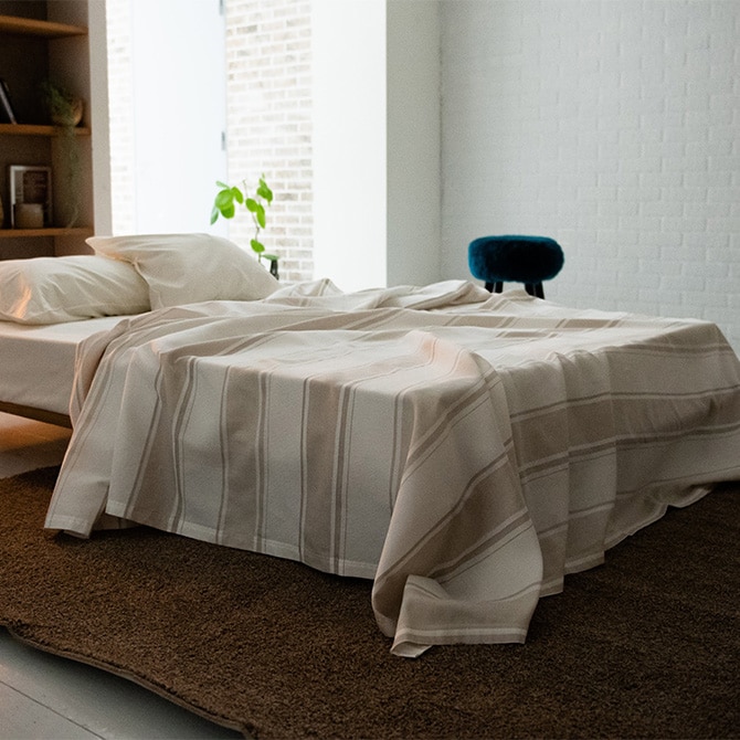 Fab the Home ファブザホーム マルチカバー L シックストライプ