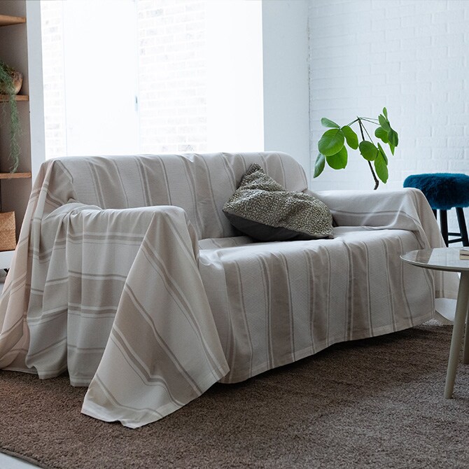 Fab the Home ファブザホーム マルチカバー L シックストライプ