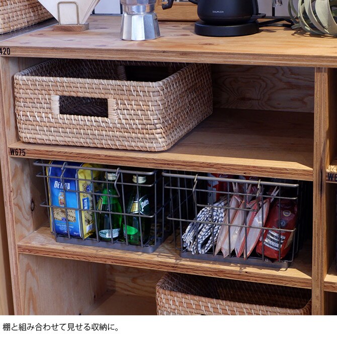 COLLEND コレンド ワイヤーバスケット 15L 