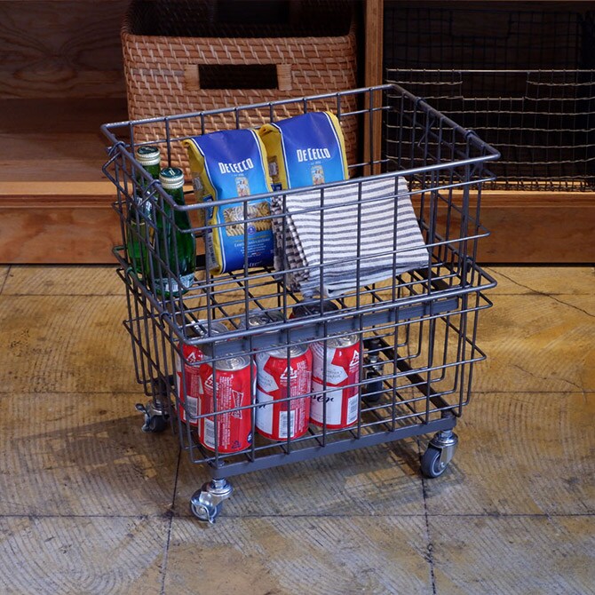 COLLEND コレンド ワイヤーバスケットトロリー 15L 