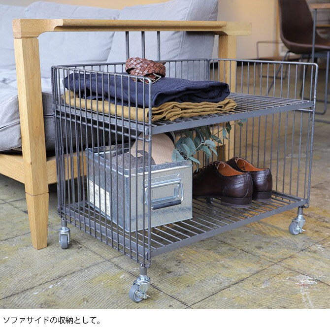 COLLEND コレンド ワイヤーワゴン ワイド・シングル 