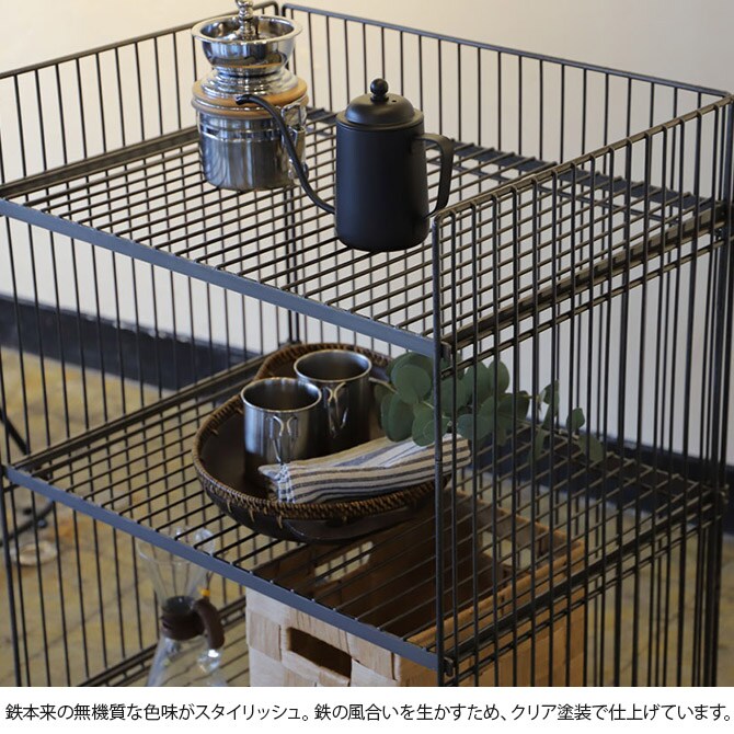 COLLEND コレンド ワイヤーワゴン ワイド・ダブル 