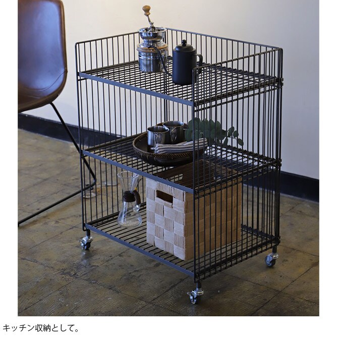 COLLEND コレンド ワイヤーワゴン ワイド・ダブル 