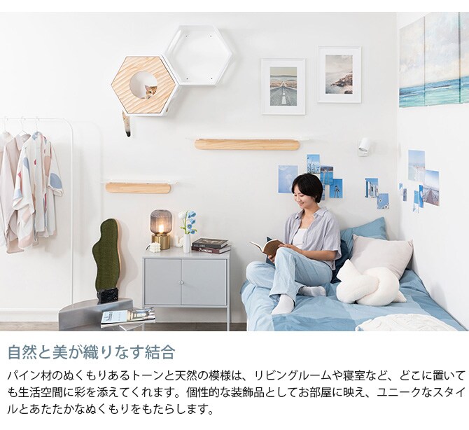 MYZOO マイズー Busy Cat専用 COVER WAVE カバーウェーブ 猫 ハウス スツール 六角 ウェーブ 波 おしゃれ 木製 カバー プレート