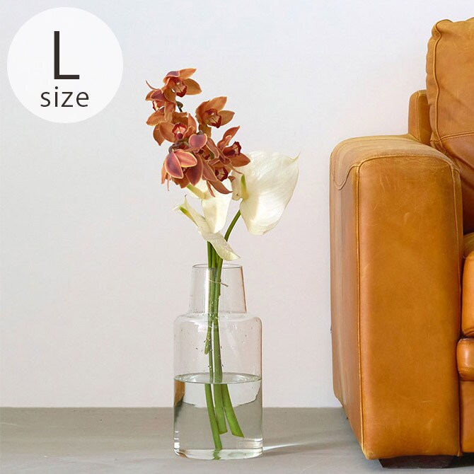 shesay シセイ 枝ものが活けやすい リューズガラス フラワーベース ロケート L 
