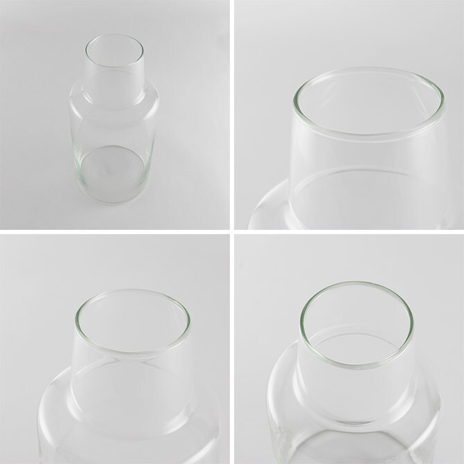 shesay シセイ 枝ものが活けやすい リューズガラス フラワーベース ロケート L 