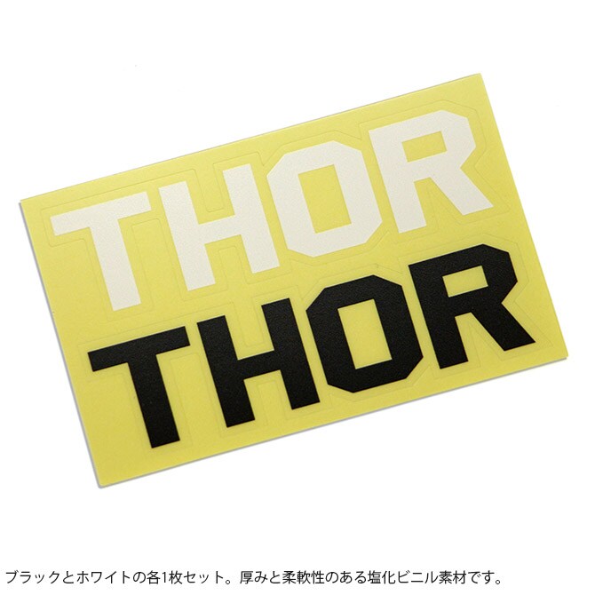 THOR ソー ロゴステッカー ステッカー ロゴステッカー 屋外用 耐水 おしゃれ かっこいい ユニセックス 男前 THOR ソー