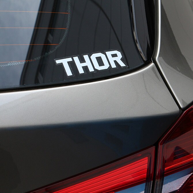 THOR ソー ロゴステッカー ステッカー ロゴステッカー 屋外用 耐水 おしゃれ かっこいい ユニセックス 男前 THOR ソー