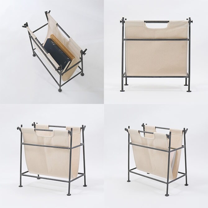 shesay シセイ 汚れたら洗えるキャンバス生地のマガジンラック 