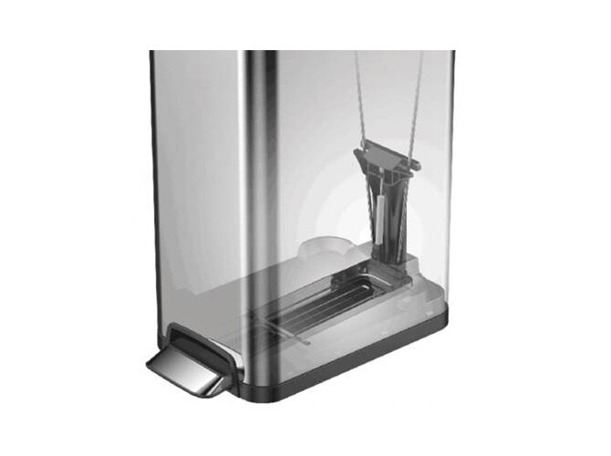 EKO JAPAN イーケーオージャパン エコフライ ステップビン 30L  ゴミ箱 おしゃれ ペダル 30リットル 縦型 ステンレス キャスター キッチン ダストボックス 国内1年保証  