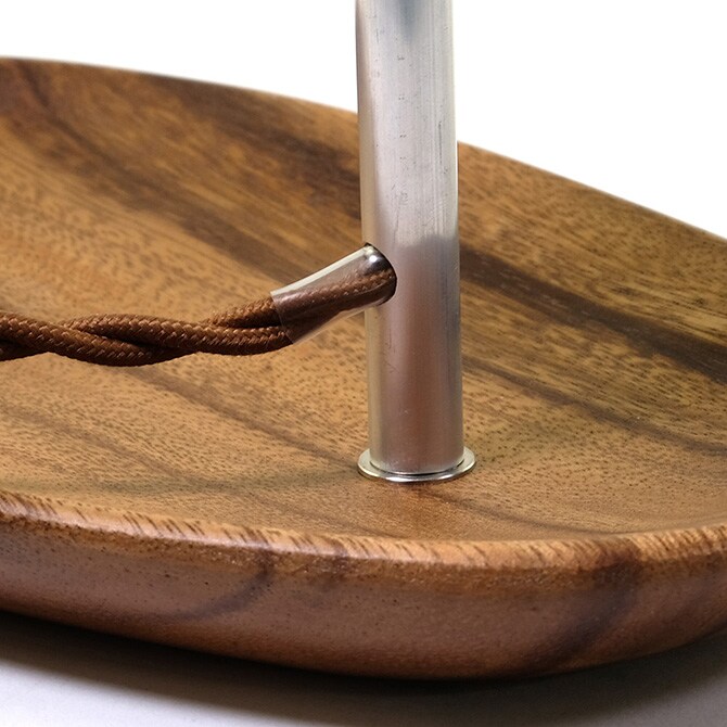 shesay シセイ ベッドサイドにぴったりな アカシアのプレート付き テーブルライト 