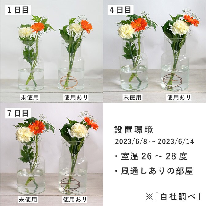 shesay シセイ 切り花を長くきれいに保つことができる 銅のフラワーライフダイヤモンド L