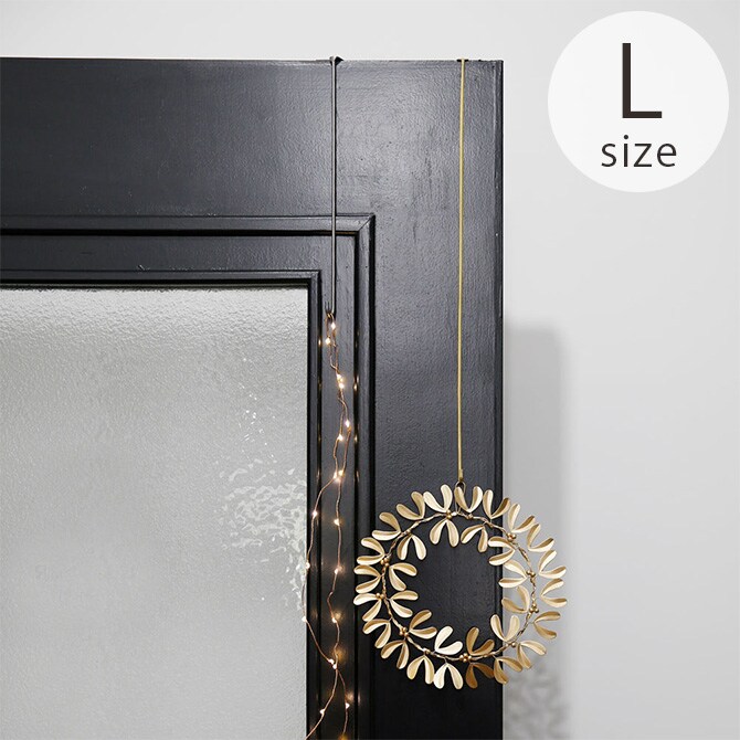 shesay シセイ ドアに掛けるだけでリースが飾れる BRASSのフック L 