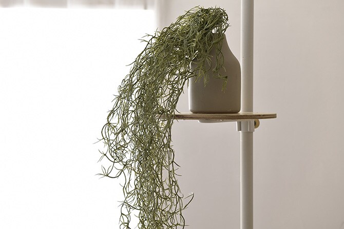 Brown. ブラウン フェイクグリーン スパニッシュモス ハンギングブッシュ シルバー