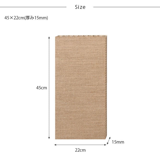 吸着壁に貼れる猫のつめとぎ 麻 1個入り