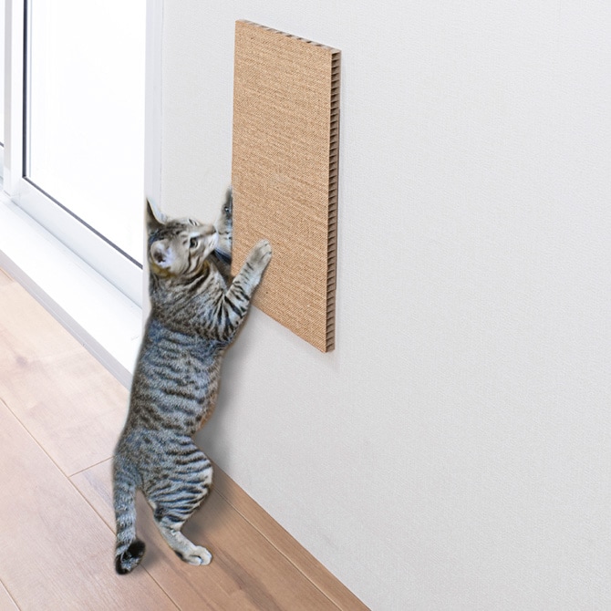 吸着壁に貼れる猫のつめとぎ 麻 2個入り