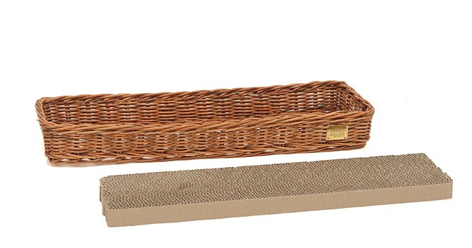 GROOM グルーム 爪とぎバスケット　BY THE AROROG  猫 爪とぎカバー 爪とぎケース バスケット 爪とぎ おしゃれ ラタン ナチュラル かっこいい  