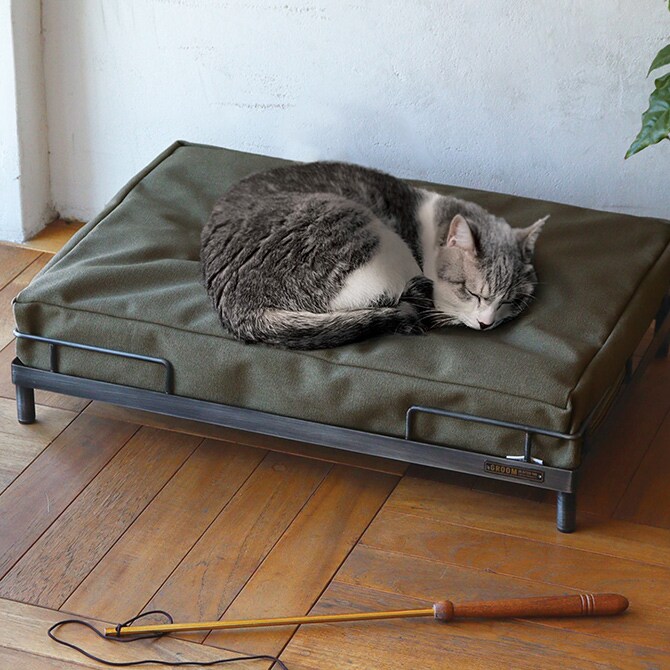 GROOM グルーム アイアンベッド 猫 ベッド キャットベッド ペットベッド 小型犬 インダストリアル ヴィンテージ かっこいい 男前 おしゃれ