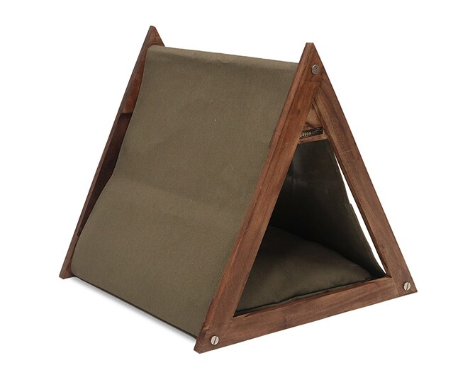 GROOM グルーム 三角テント 猫 ベッド キャットベッド ペットベッド 小型犬 インダストリアル ヴィンテージ かっこいい テント型 おしゃれ