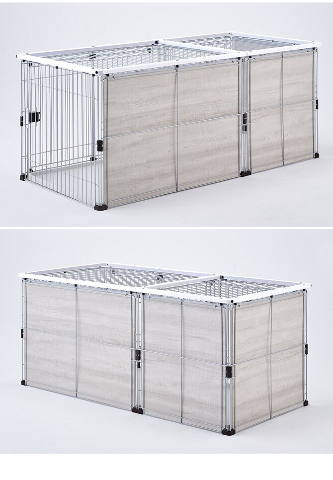 Bonbi ボンビ しつける プラス・ワン サークル 犬用 ペット用 サークル トイレ しつけ ドッグサークル おしゃれ シンプル ホワイト モノトーン