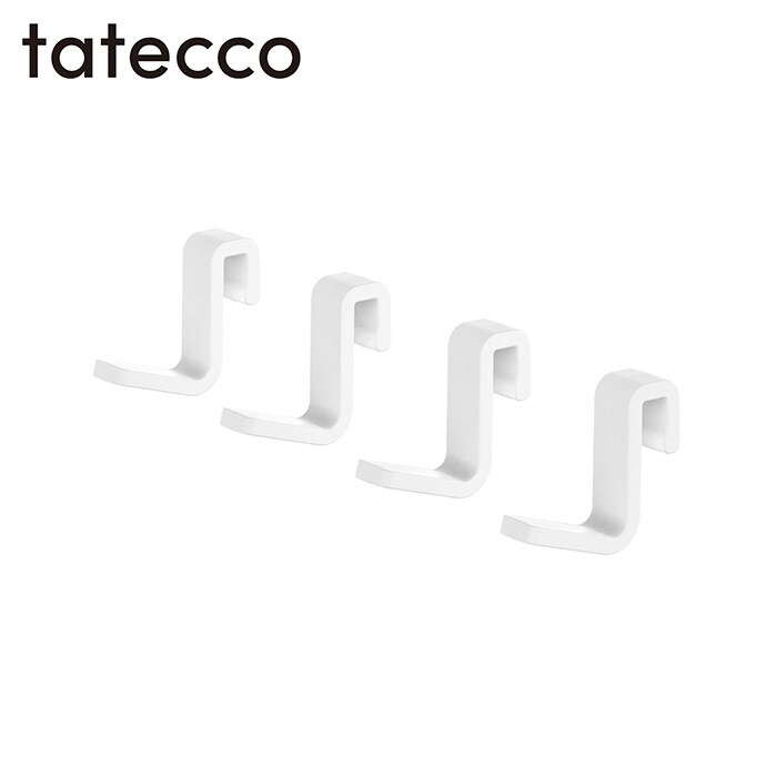  tatecco タテッコ縦つっぱり棒用 ミニフック 4個入り 