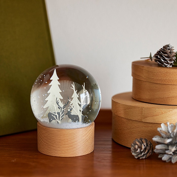 shesay シセイインテリアに馴染むスノードーム フォレスト