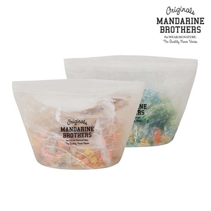 MANDARINE BROTHERS マンダリンブラザーズマーブルシリコンパック 2個セット ホワイト